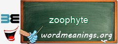 WordMeaning blackboard for zoophyte